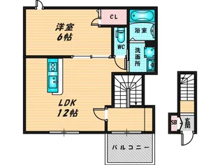 ルミエール・ソレール【2階】の間取り