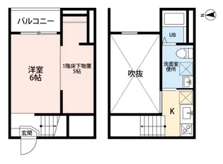 ビッグアンブレラ【1階】の間取り