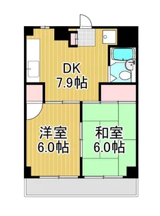 コーポはば【4階】の間取り