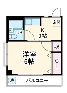 クレール・ヴェルジェ【3階】の間取り