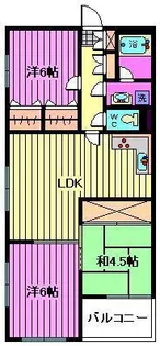 サンシャインヒルズII【2階】の間取り