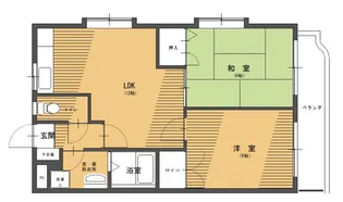 ビューポイント武A棟【2階】の間取り