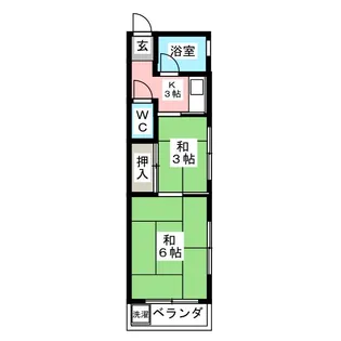 東京都大田区大森東5【マンション】の間取り