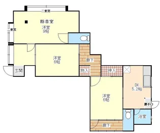 あさひ荘【1階】の間取り