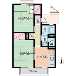 ニューマリンコーポ【2階】の間取り