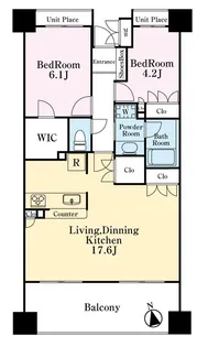 イトーピア麻布【5階】の間取り