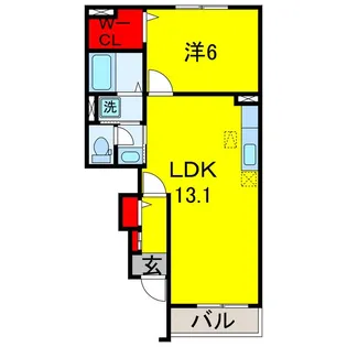 グリーンシー【1階】の間取り