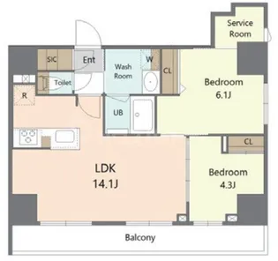 Alivis東京尾久【3階】の間取り