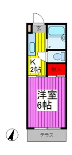 サマックス・サニーハイツ【2階】の間取り
