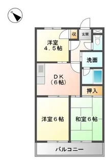 大阪府泉佐野市日根野【マンション】の間取り