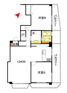 ロッコーマンション国泰寺【11階】の間取り