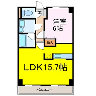 茨城県古河市本町1【マンション】の間取り