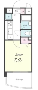 埼玉県川口市大字里【マンション】の間取り