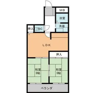 メゾン太平洋【8階】の間取り