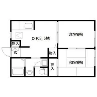 サンサンハウス【1階】の間取り