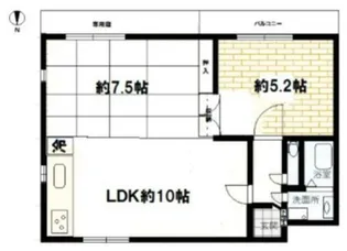 東京都世田谷区上用賀3【マンション】の間取り