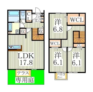 BLESS HOUSE柏西町Cの間取り