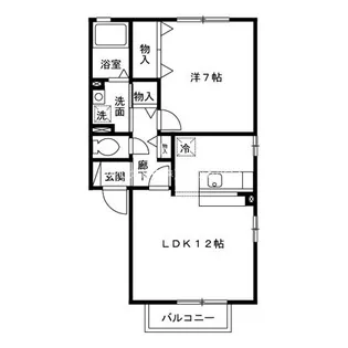サニーウッド A【2階】の間取り