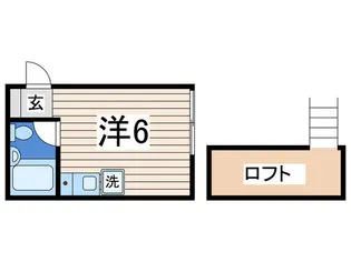 ノーブル竹之丸【2階】の間取り