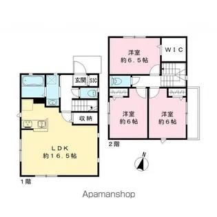 千葉県成田市土屋【一戸建】の間取り