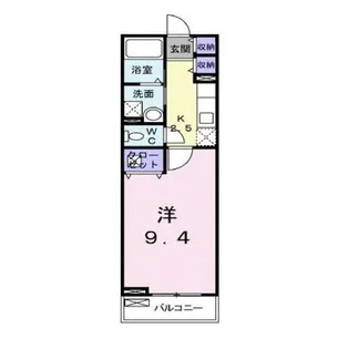 広島県福山市草戸町4【アパート】の間取り