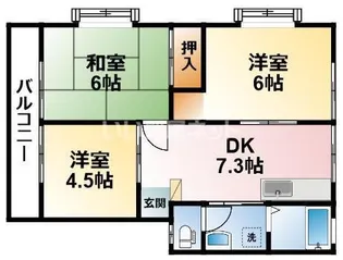 東部台グリーンハイム【1階】の間取り