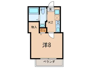 BestStage上福岡【2階】の間取り