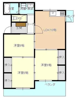 山形県山形市東原町2【マンション】の間取り