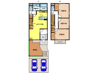 岐阜県各務原市那加信長町1【一戸建】の間取り