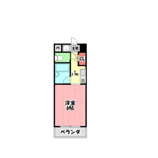 ルーナ五月田【4階】の間取り