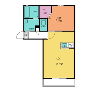 クレールプラシード【2階】の間取り