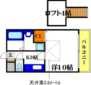 大阪府吹田市垂水町1【マンション】の間取り