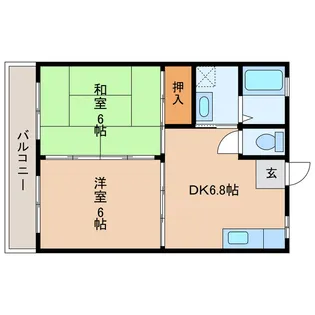コーポソレイユ【2階】の間取り