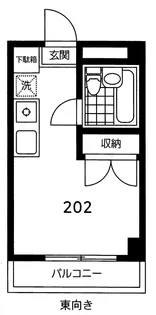 1Rの間取り画像