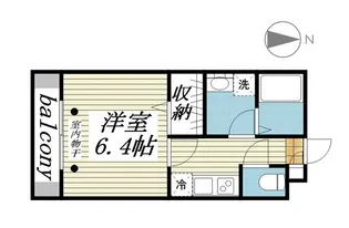 1Kの間取り画像
