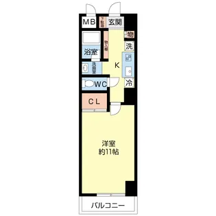 アンジュフローリア【8階】の間取り