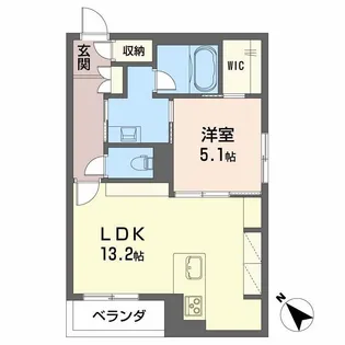 シャーメゾンアルバスII【1階】の間取り