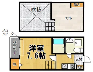 アルベロアルト【2階】の間取り