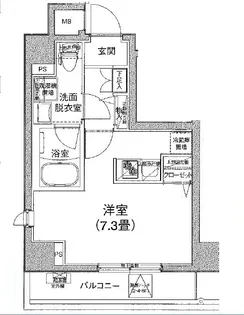 ティモーネ日暮里イースト【7階】の間取り