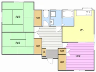 サンライズ元島田【1階】の間取り
