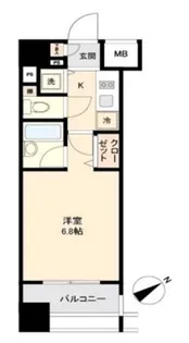 パレステュディオDOLCE本駒込【4階】の間取り