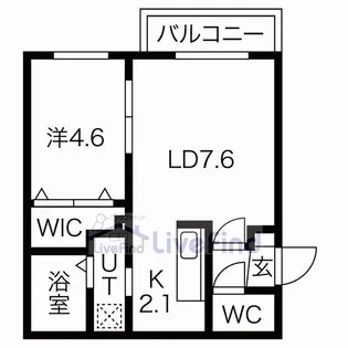 BELL・WALK (ベル・ウォーク)【4階】の間取り