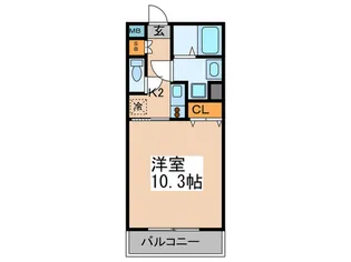 ブライト・アビタシオン【2階】の間取り