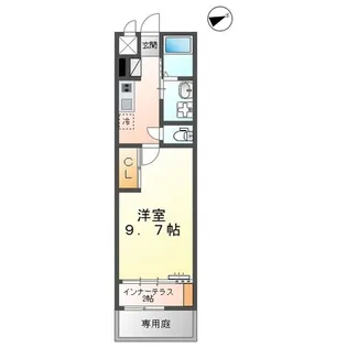 ルラシオン大津【1階】の間取り