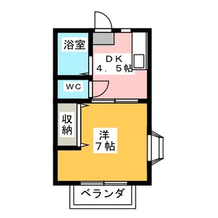 コーポ岡本【1階】の間取り