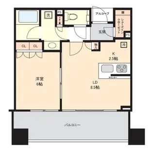 スカイフォレストレジデンス【7階】の間取り