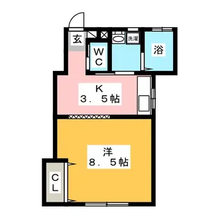 こすもす【1階】の間取り