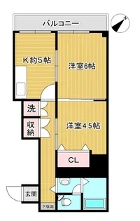 ハイネス貝塚【8階】の間取り