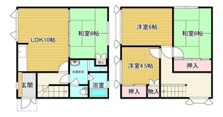 北海道室蘭市宮の森町2【一戸建】の間取り