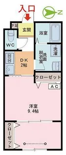 URBAN BRANZ SQUARE II棟【1階】の間取り